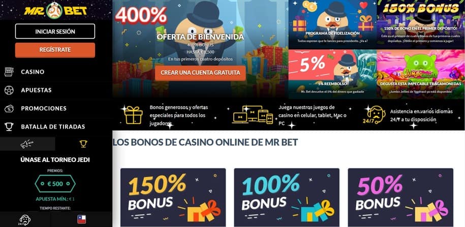 Mr Bet Casino Bono