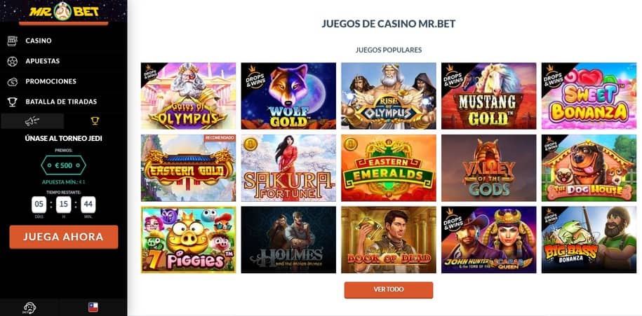Mr Bet Casino juegos